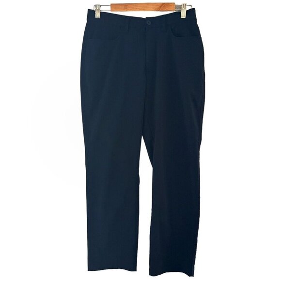 Under Armour Golf Chino Pants 32/30 Loose Coupe Lache Suelto Black Stretch - Picture 1 of 11
